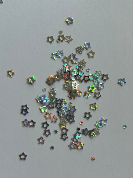 Silver Sparkle Stars