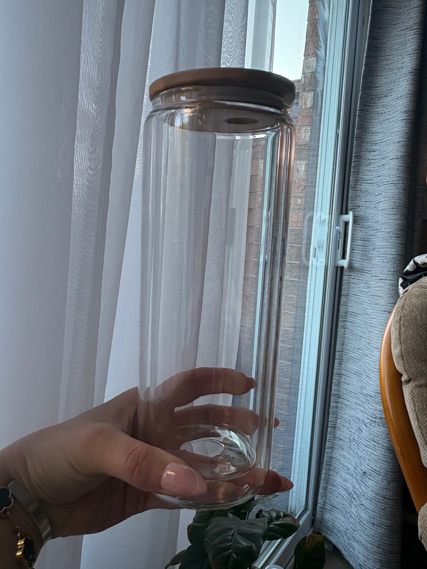 25oz Skinny Glass Tumbler